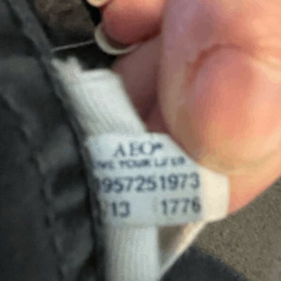 American Eagle Anorak‎ Utility Jacket Brown Full Zip Pockets Drawstring S - Picture 7 of 9